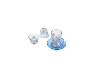Blue Eye Glass Tea Set