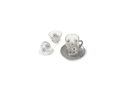 Grey Eye Glass Tea Set