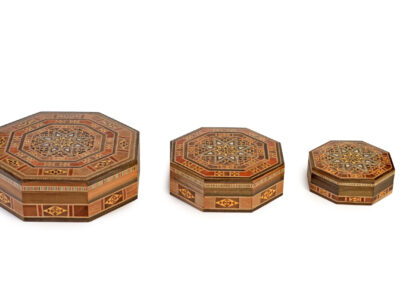 Set of 3 Hexagon Mosaic Boxes