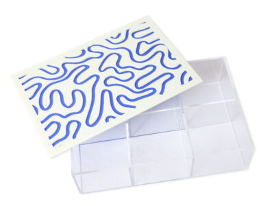Wavy Lines Rectangular Box