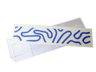 Wavy Lines Box with Four Compartments