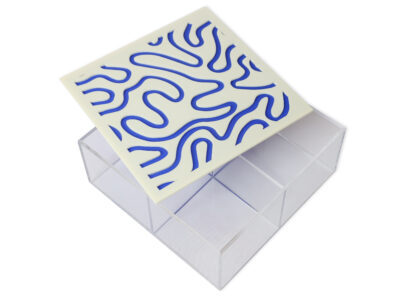 Wavy Lines Square Box
