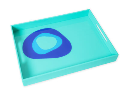 Blue Wavy Eye Tray